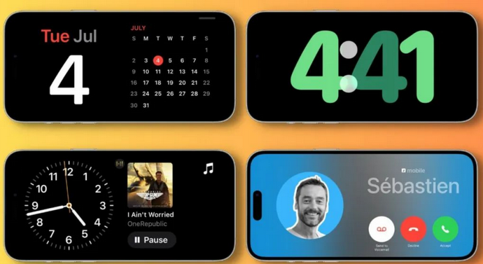 石台苹果手机维修分享iOS17横屏充电待机显示有什么好处 