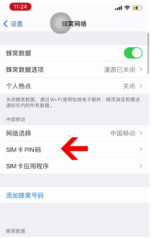 石台苹果14维修网分享如何给iPhone14的SIM卡设置密码 