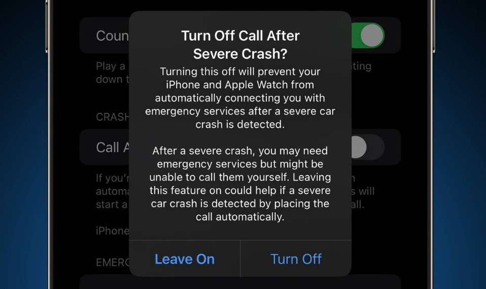 石台苹果14维修分享 iPhone 14 和 Apple Watch 上关闭崩溃检测 