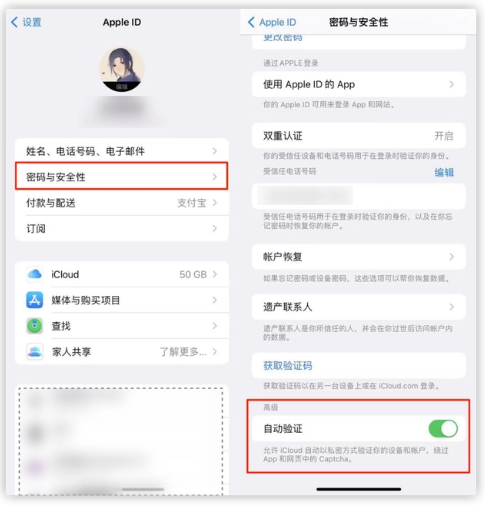 石台苹果手机维修分享iOS 16 自动验证功能开启方法 